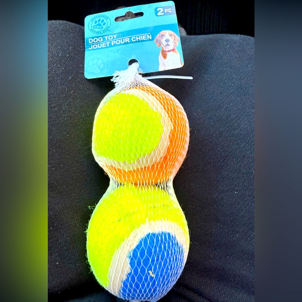 Greenbrier Kennel Club 2-Regular Size Tennis Balls Dog Toy